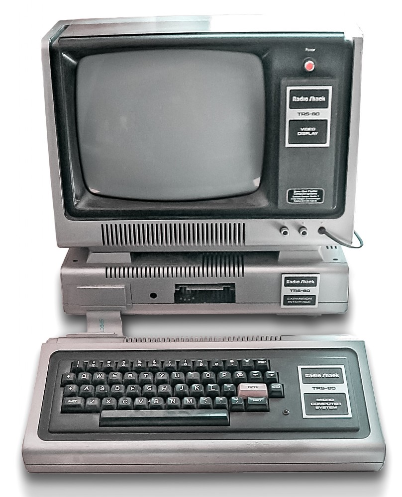 TRS-80 Model I with Expansion Unit and Monitor