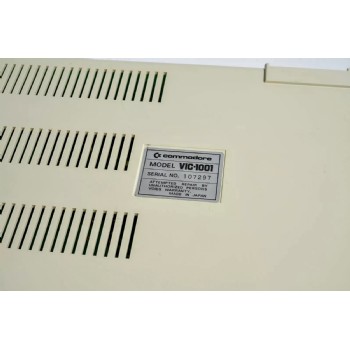 Commodore VIC-1001 Serial Label