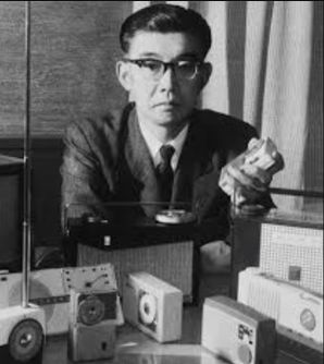 Masaru Ibuka at Sony, circa 1960s. Photograph by Graham1250, CC0; source: Wikimedia Commons.