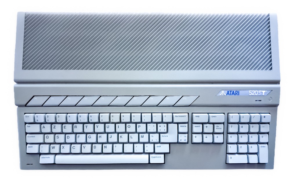 Atari 520STf top with AZERTY Keyboard